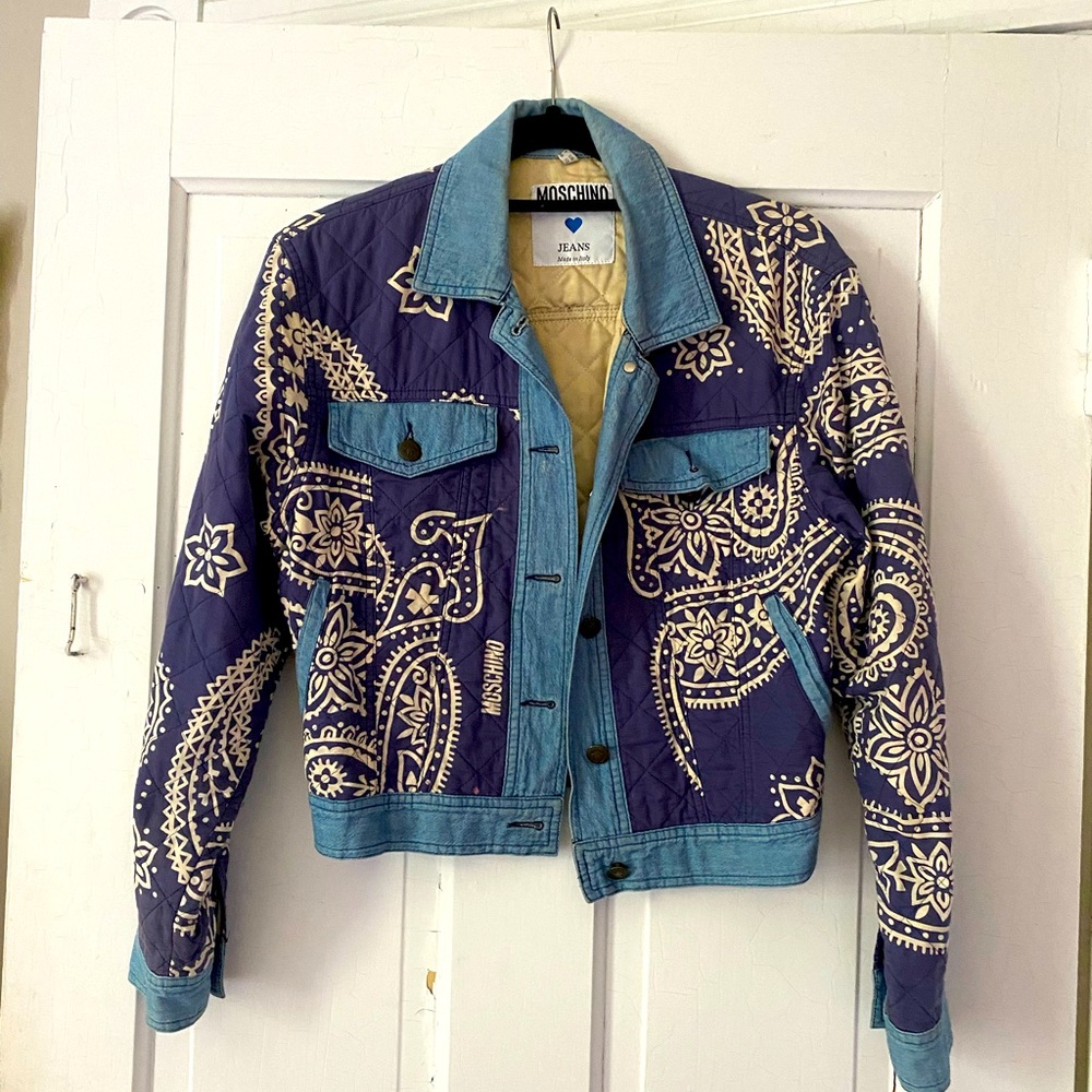Moschino handkerchief print jacket